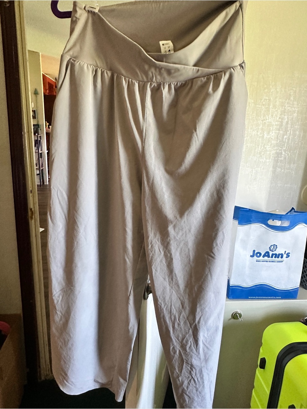 Light Gray Wide Leg Maternity Pants